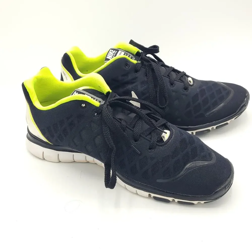 Nike Free TR Fit training black green women's size 10